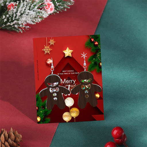 Title 30, Eco-friendly Acrylic Earrings Christmas XINGX f...