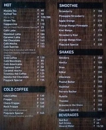 FlapJack menu 