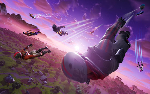 Fortnite: Dropping in from the Battle Bus!