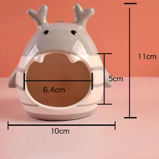 Summer Hamster House Ceramic Guinea Pig Hamsters Pet Bed Small Animal Nest For Rodent Chinchilla Rat Hedgehog
