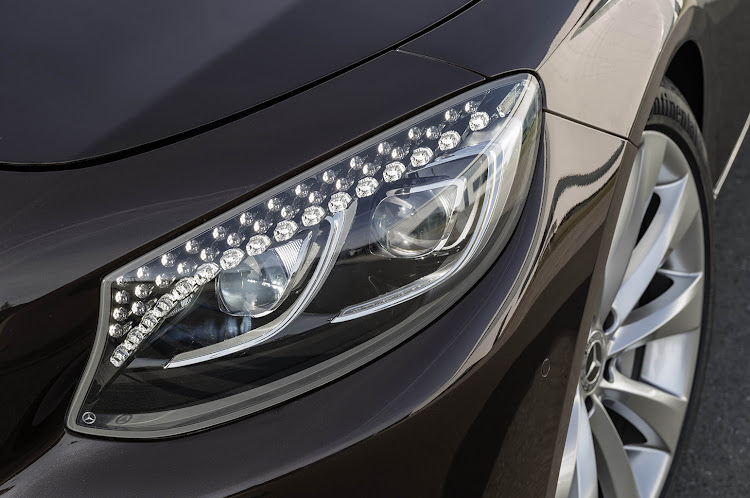 Mercedes Benz S-class headlight.