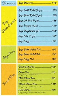 Kabir's Veg Shawarma menu 1