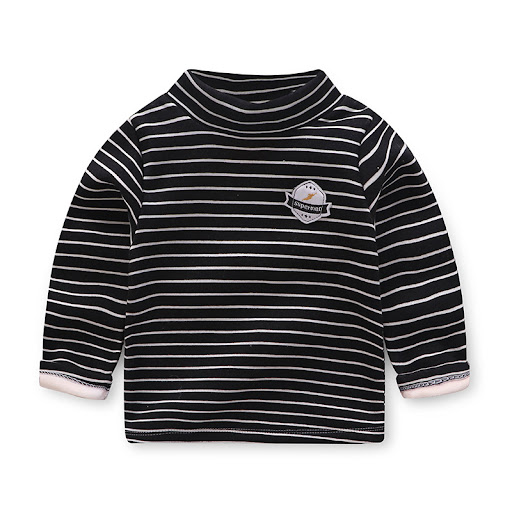 Title 6, Childrens plush warm long-sleeved t-shirt Soft...