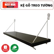 Kệ Gỗ, Kệ Gỗ Treo, Kệ Gỗ Treo Tường Hàn Quốc Hàng Xịn Kích Thước 40Cm X 15Cm Tặng Kèm Đầy Đủ Phụ Kiện Giá Tốt