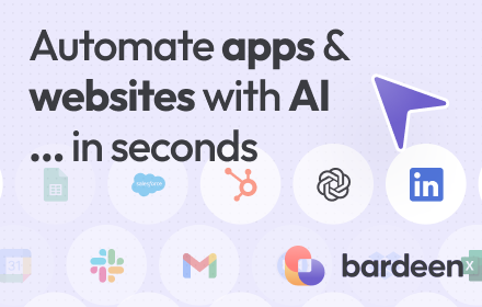 Bardeen AI: Automate Browser Apps for Free small promo image