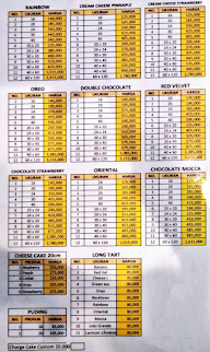 D' Cika Cakes & Bakery menu 1