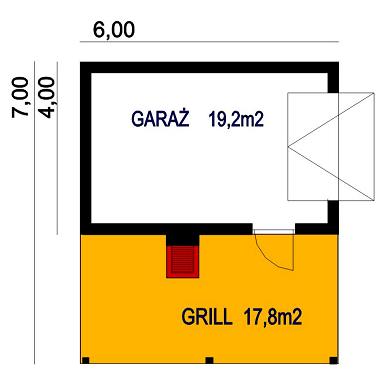 BR-146 - Rzut garażu