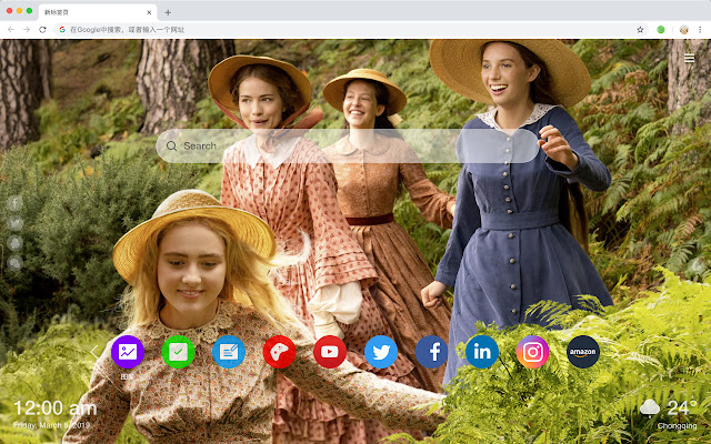 Little Women New Tab & Wallpapers Collection