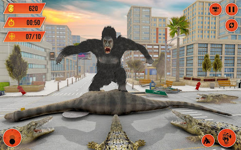 Gorilla City Rampage :Animal Attack Game Free(圖4)-速報App