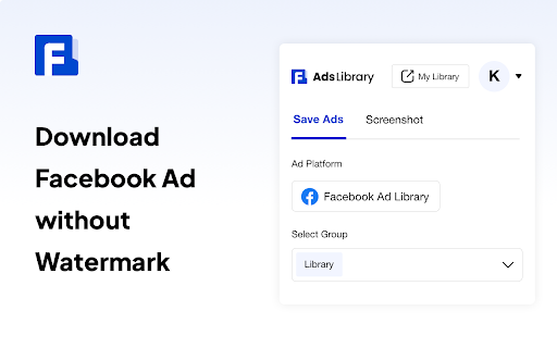 Ad Library：Descargar anuncios de Facebook sin marca de agua