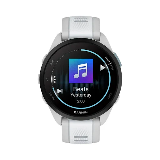 Đồng hồ Garmin Forerunner 165 Music, GPS, WiFi, Xám Khói/Trắng Đá ,SEA/KOR (010-02863-B1)