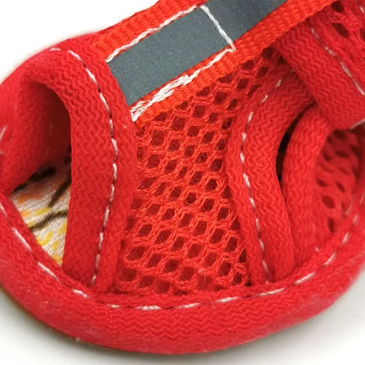 Summer Dog Shoes Breathable Mesh Puppy Pet Dog Shoes For Small Dogs Cats Cute Anti-Slip Chihuahua Pug Sandals Shoe Candy