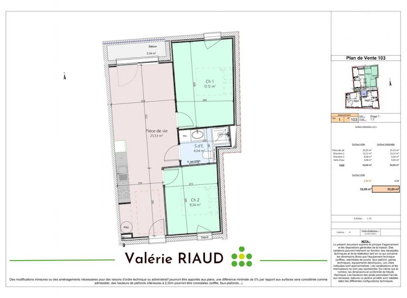 Vente appartement 3 pièces 52.03 m² à Muzillac (56190), 202 136 €