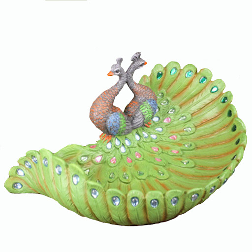 Title 2, European Style Peacock Fruit Plate Creative Hom...