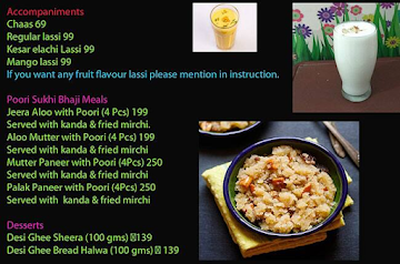 P'P Paratha menu 