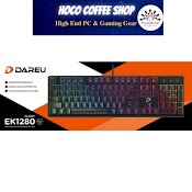 Bàn Phím Cơ Gaming Dareu Ek1280 104Key Rgb (Blue, Brown, Red D Switch) - Chính Hãng Bh 2 Năm