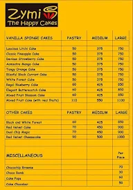 Zymi The Happy Cakes menu 6