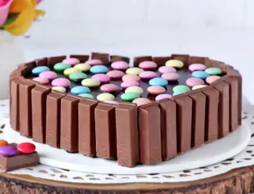 Chocolate Truffle Heart Shep KitKat Cake