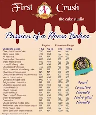 Archana's First Crush menu 1