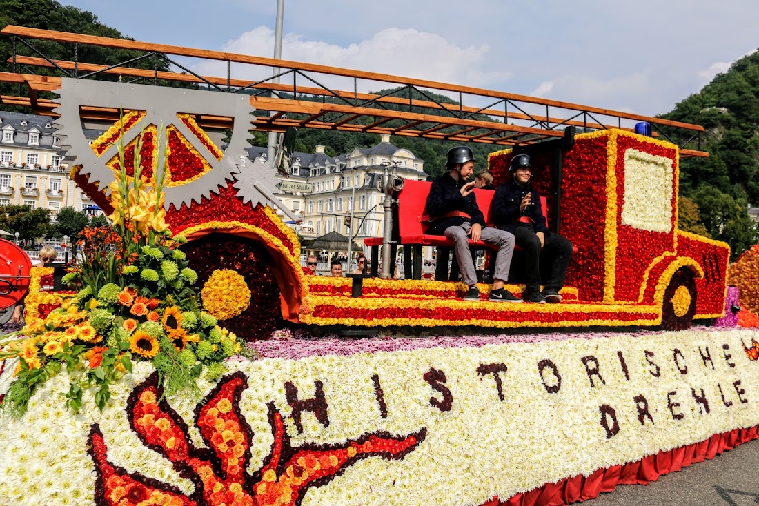 Парад цветов Blumencorso в Бад Эмсе - август 2017