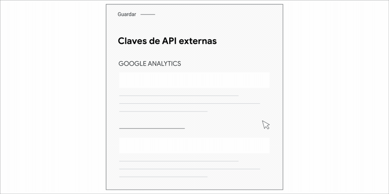 GIF animado que muestra cómo agregar su código de Google Analytics a Squarespace.