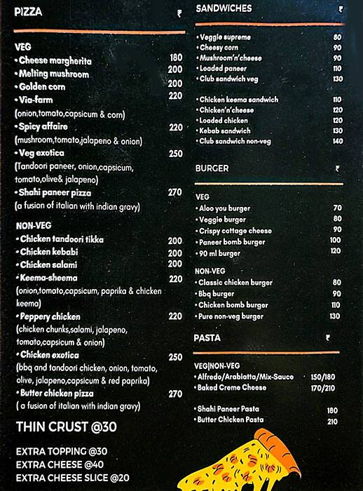 Amigo’s hub menu 