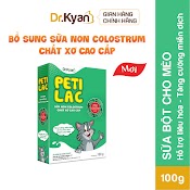 Sữa Bột Dinh Dưỡng Petilac Bổ Sung Sữa Non Colostrum & Chất Xơ Cao Cấp Cho Mèo Dr.kyan 100G Và 400G - Yonapetshop