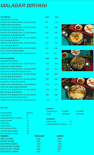Malabar Biryani menu 1