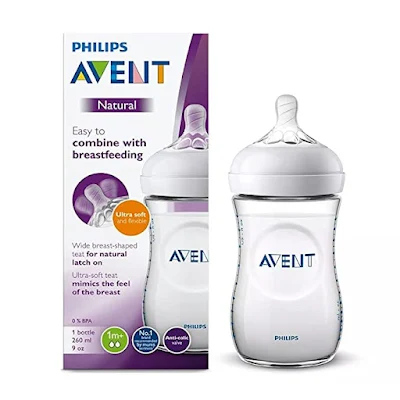 Avent Feeding Bottle - Natural