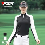 Áo Dài Tay Golf Nữ Yf339 - Áo Cổ Đứng Có Khóa Kéo Cao Cấp