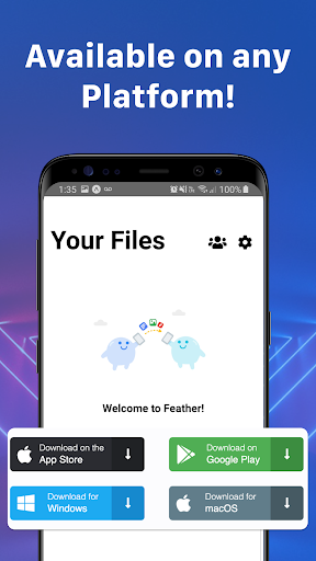 Send Files Anywhere Share It - Feather