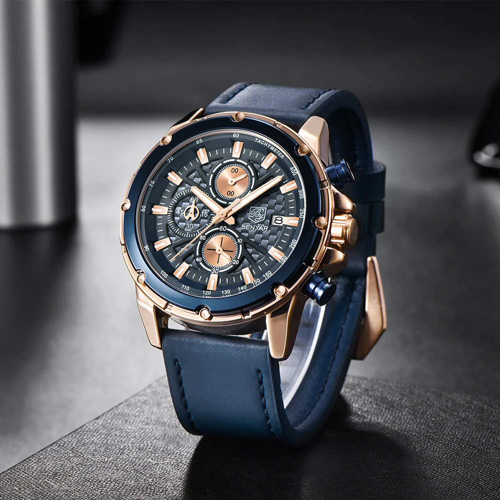 Title 2, Binya Multifunction Horloge Heren Quartz, Nauwk...