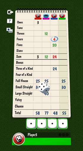 Screenshot Yatzy Multiplayer Dice Game