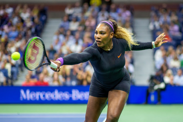 Serena Williams of the United States in action against Ukrainian Elina Svitolina in the US Open women's singles semifinals match on Arthur Ashe Stadium on Thursday.