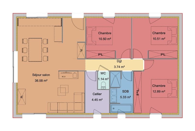  Vente Terrain + Maison - Terrain : 1 130m² - Maison : 84m² à Saint-Quentin-sur-Indrois (37310) 