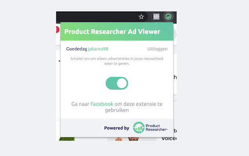 Product Reachers Ads viewer