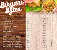 Biryani Bytes menu 1