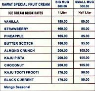 Rawat Ice Cream menu 3