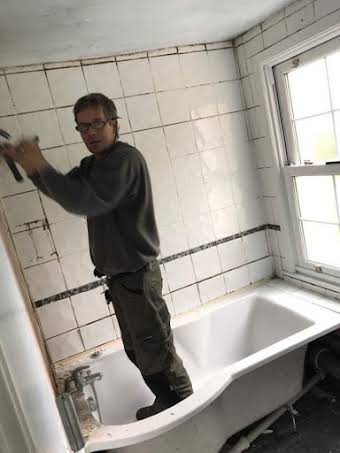 bathroom and tiling album cover