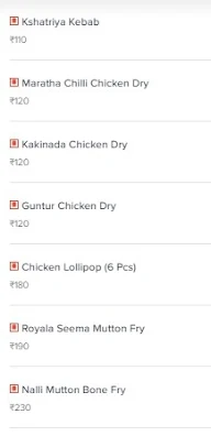 Chikkpete Donne Biryani menu 2