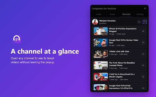 Companion for YouTube screenshot 4