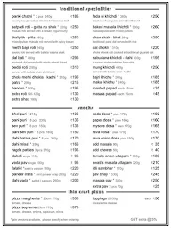 Swati Snacks menu 1