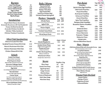 The Bistro Lighthouse menu 