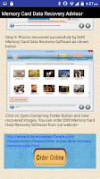 Memory Card Data Recovery Help Screenshot