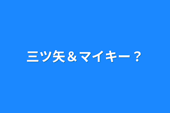 三ツ矢＆マイキー？