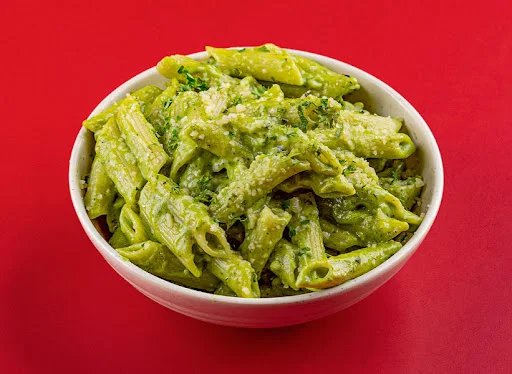 Pasta In Our Avocado Genovese Sauce