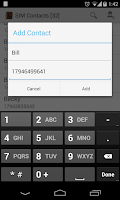 SIM Contacts Screenshot
