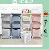 Kệ Nhựa 3 Tầng Việt Nhật Plastic, Kệ Đựng Đồ Đa Năng Có Bánh Xe Và Sọt To Để Đồ Tiện Lợi Nhiều Màu Sắc Lựa Chọn