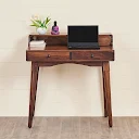 Sattva Brown Sheesham Wood Study Desk