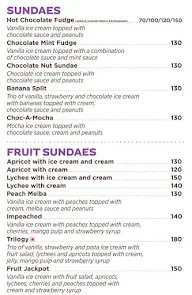 Corner House Ice Creams menu 3